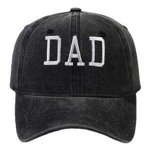 帽子男女2026春季新款鸭舌帽字母DAD MOM刺绣棒球帽复古运动休闲