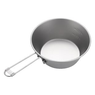 纯钛雪拉碗户外便携式纯钛餐具露营炊具餐碗折叠雪拉碗钛碗收纳包