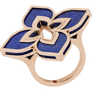 【节日礼物】ROBERTO COIN/珂瑛VENETIAN PRINCESS 18k青金石戒指