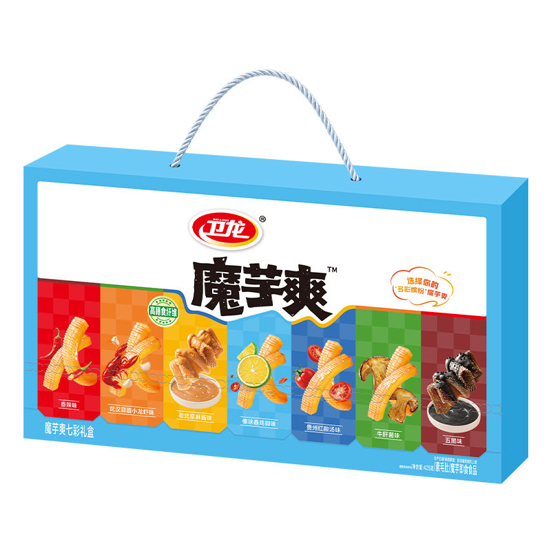 卫龙【七彩礼盒】魔芋爽零食送礼