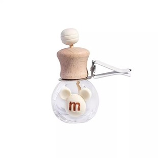 车载香水空瓶香薰瓶精油容器迷你空调出风口挥发香氛装饰扩香车内