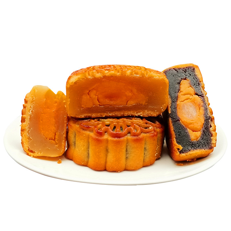 吉香莲月饼广式双蛋黄莲蓉多口味