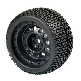 75mm大脚轮胎1:16大脚车94186小丁碎石胎皮ABS塑料轮毂16208加宽