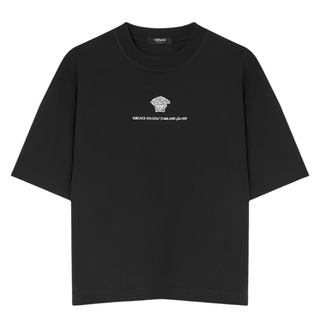 Versace/范思哲男士奢潮刺绣美杜莎宽版短袖T恤1015738 1A11054
