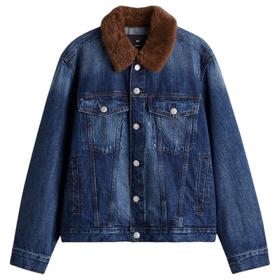 HM2026春季新款男装有领卡车司机牛仔外套1309716