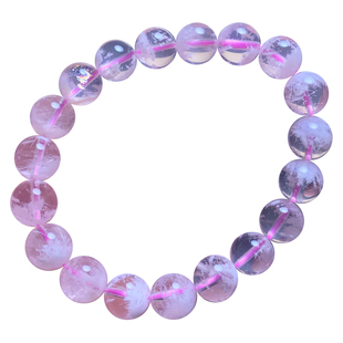 天然白雪花幽灵手链白婚纱嫩色聚宝盆水晶手串甜美饰品闺蜜款礼物