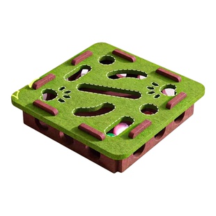 猫咪玩具迷宫掏洞毛毡盒子自嗨解闷神器小猫宠物猫益智逗猫铃铛球