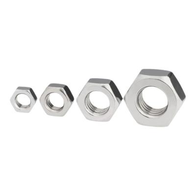 316不锈钢外六角螺母螺丝帽M3M4M5M6M8M10M12M14M16M18M20M22M24