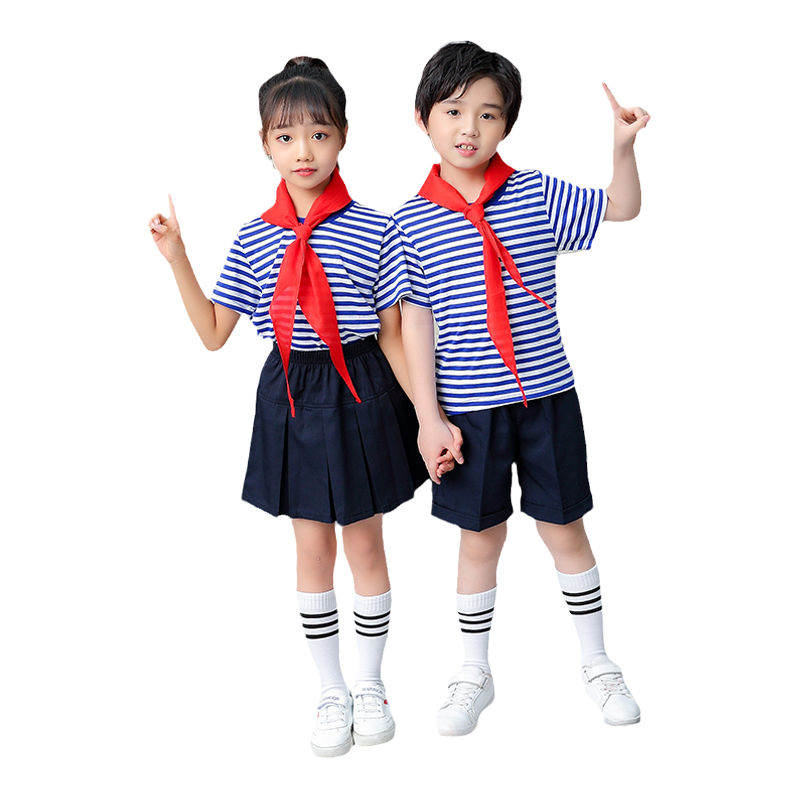 儿童毕业演出服合唱服装中小学生男女童演出服大合唱海魂衫表演服