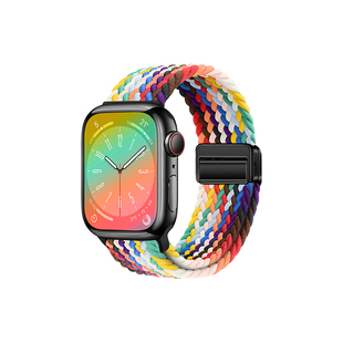 适用vivowatchgt2表带红色vivowatch5尼龙编织磁吸扣3腕带新款vivo智能运动手表watchGT/5男22mm高级替换带冬