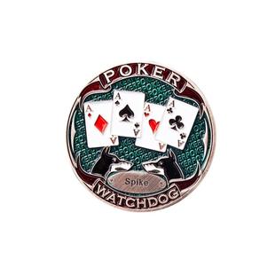 游戏大陆金属压牌器压牌片德州扑克庄码德扑专用筹码币dealer