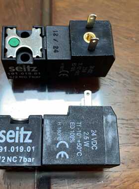 议价Seitz 191.019.01 3/2NC 7bar 24VDC 2.5W电磁阀 灌装机电磁