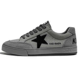 春秋季男鞋子潮鞋ins网红爆款星星鞋男学运动韩版百搭平底板鞋