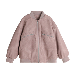 布丁哈鲁童装冬装女童洋气2026秋冬季新款儿童百搭皮棉衣休闲外套