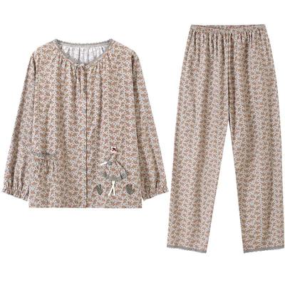 睡衣女士春秋款纯棉长袖家居服