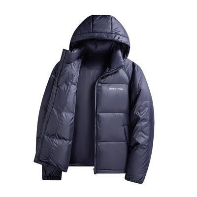 连帽立领加厚保暖面包服羽绒外套