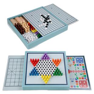 儿童飞行棋跳棋五子棋国际象棋围棋多功能棋类游戏礼盒装益智玩具