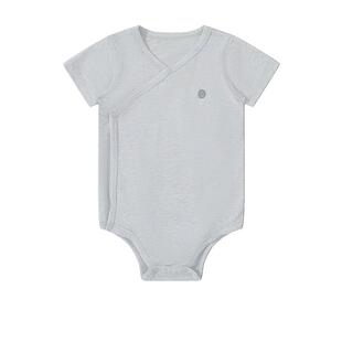 Griny婴儿衣服夏季宝宝三角包屁衣连体衣短袖竹纤维新生儿爬服