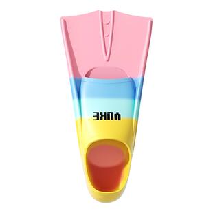 脚蹼游泳专用自由泳蛙泳儿童专业训练硅胶短脚蹼成人轻便潜水装备