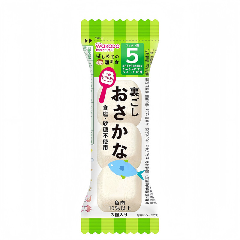 和光堂宝宝无糖无盐高钙鳕鱼泥