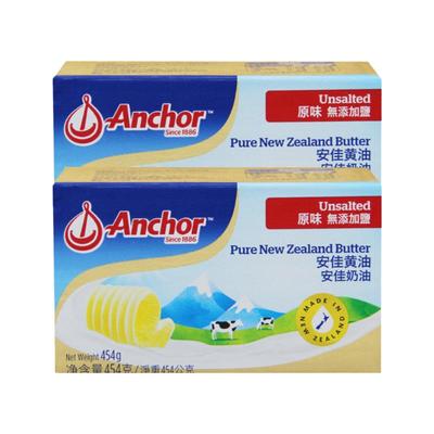 安佳淡味原味黄油454g*3块