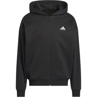 adidas阿迪达斯男女篮球运动训练针织连帽夹克外套KB3064