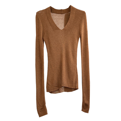 【ManMans曼曼子】V领打底针织衫