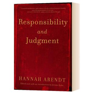 责任与判断 反抗平庸之恶 Responsibility and Judgment 豆瓣推荐 Hannah Arendt