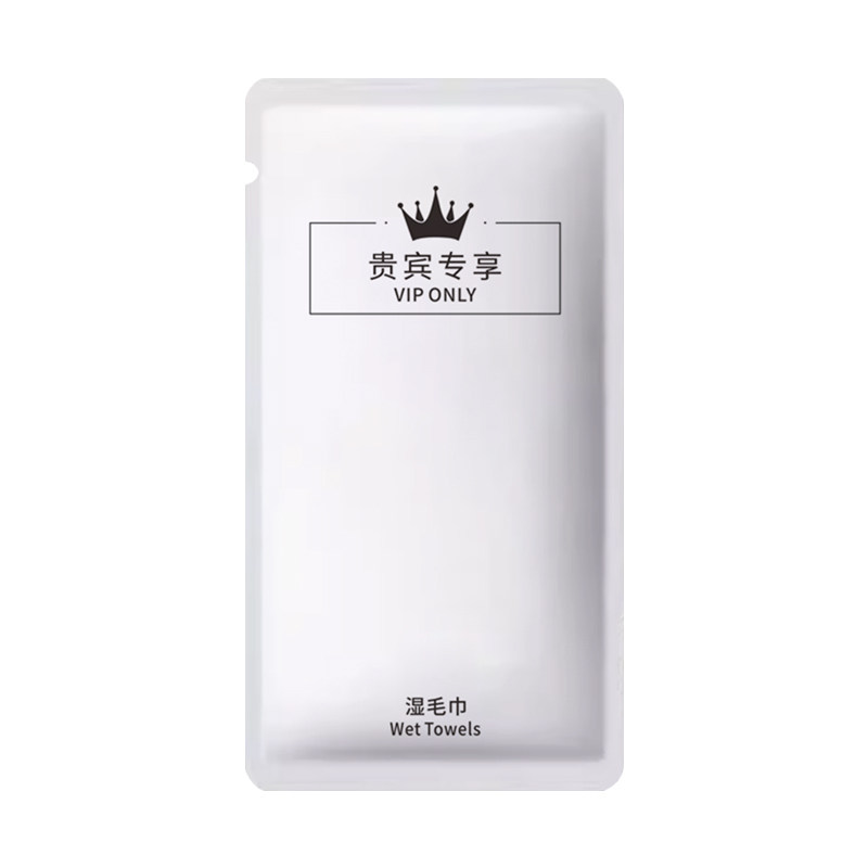 饭店一次性湿毛巾酒店餐饮加厚独立包装湿毛巾加厚可加热支持定制
