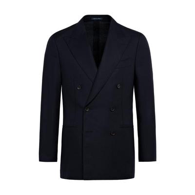 Suitsupply藏青色四股羊毛西服