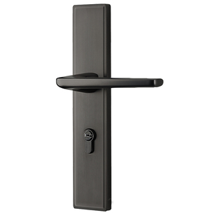 德国KABO门锁双开门大门锁对开门锁 黑色简约子母门入户 大号门锁