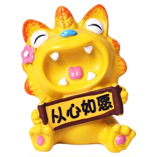 鱼里风物|从心如愿瓦猫摆件小号云南非遗文创办公室桌面装饰礼物