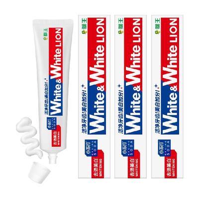 LION狮王美白去渍牙膏120g×3支