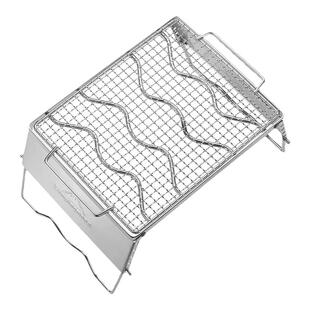 CAMPINGMOON柯曼折叠防风烤网烤架套装MSW-1018可调节小型气炉架