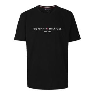 TOMMY汤米2025新款夏季全棉体恤衫男士潮牌纯色纯棉圆领短袖T恤