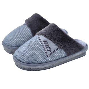 回力棉拖鞋老人男款防滑耐磨家居毛绒保暖厚底老年老式托鞋秋冬季