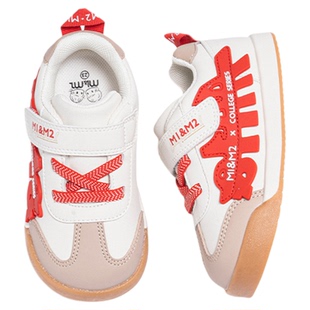 m1m2西班牙童鞋儿童板鞋男童2026春季女童德训鞋魔术贴休闲运动鞋