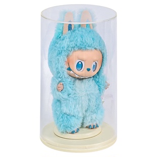 dimoo展示盒labubu星星人搪胶娃娃盲盒展示架收纳手办保护盒痛柜