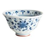 日本进口蓝凛堂陶瓷餐具套装釉下彩米饭碗日式拉面碗大汤碗菜钵碗