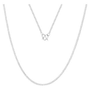 中国黄金侧身链纯银足银999项链素链银链锁骨链送女友生日礼物