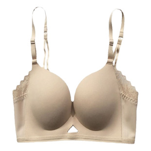 趣安芬文胸小胸聚拢舒适套装出口日本无痕光面无痕薄不空杯内衣女