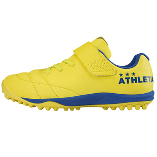 ATHLETA阿仕利塔儿童足球鞋男童碎钉TF魔术贴女孩小学生训练缓震