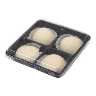 4粒糯米糍包装盒雪媚娘绿豆糕大福青团打包盒冰皮月饼烘焙西点盒