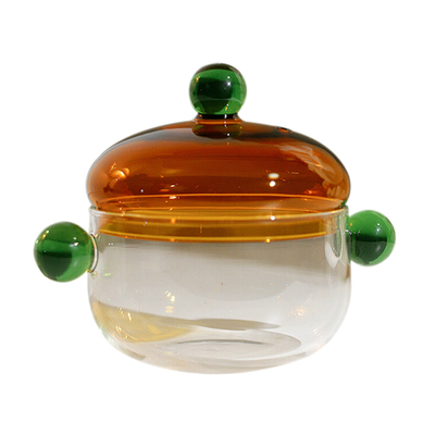 泽滕家高硼硅玻璃双耳炖盅