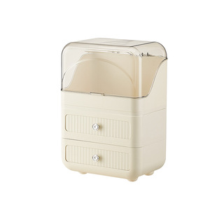 2024新款化妆品收纳盒梳妆台收纳架口红面膜护肤品网红桌面化妆盒