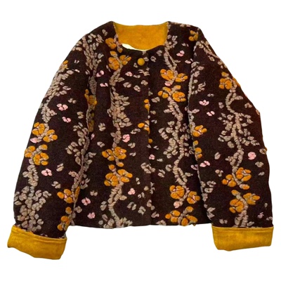 小众设计感立体花朵小香风外套女士2025冬季新款时尚洋气开衫上衣