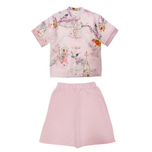 汉服男童2025新款夏季古风国学唐装儿童国风套装中国风男孩演出服