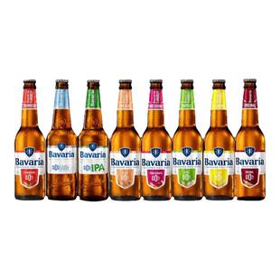 【进口】Bavaria/宝华力亚无醇啤酒330ml*8瓶荷兰女士果味酒组合