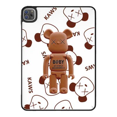 超创意适用无盖ipad11a16保护壳10代亚克力air45全包mini67磁吸笔槽10.2寸潮网红熊pro11Air11硬壳9.7平板套