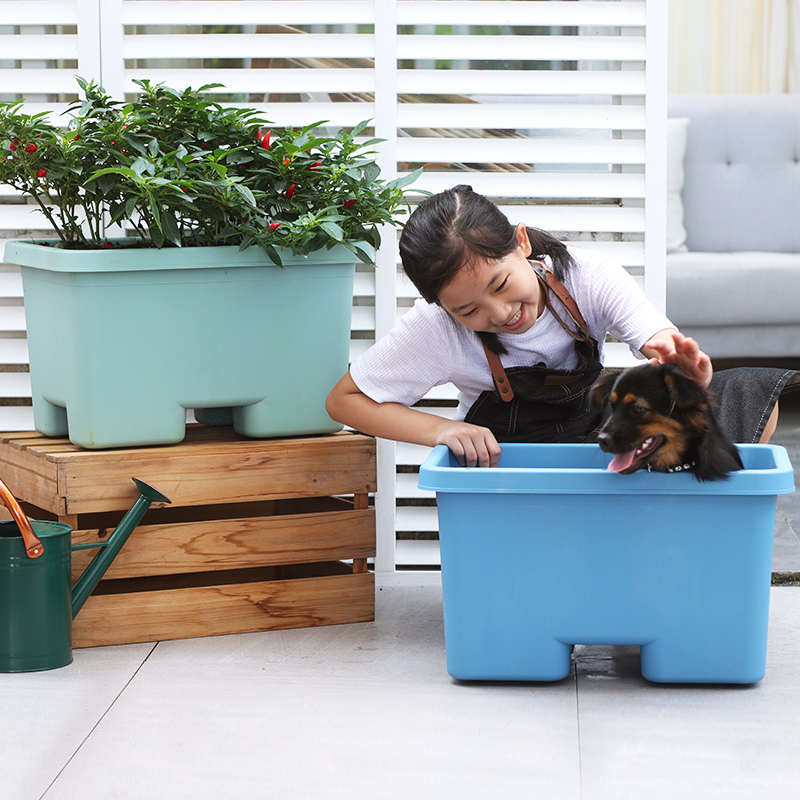 西子花语阳台种菜盆种菜专用箱蔬菜长方形塑料种植神器盆栽户外庭